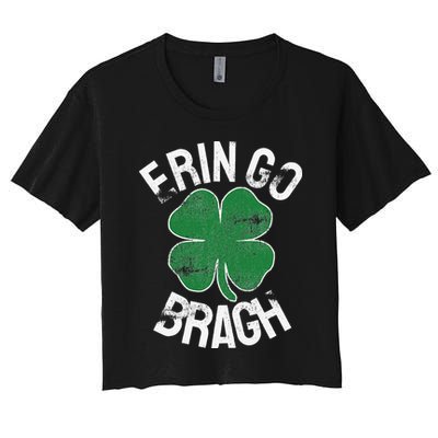 St. Patrick's Day Shamrock Erin Go Bragh Irish Saint Paddy's Crop Top