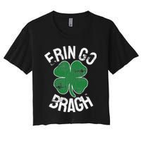 St. Patrick's Day Shamrock Erin Go Bragh Irish Saint Paddy's Crop Top