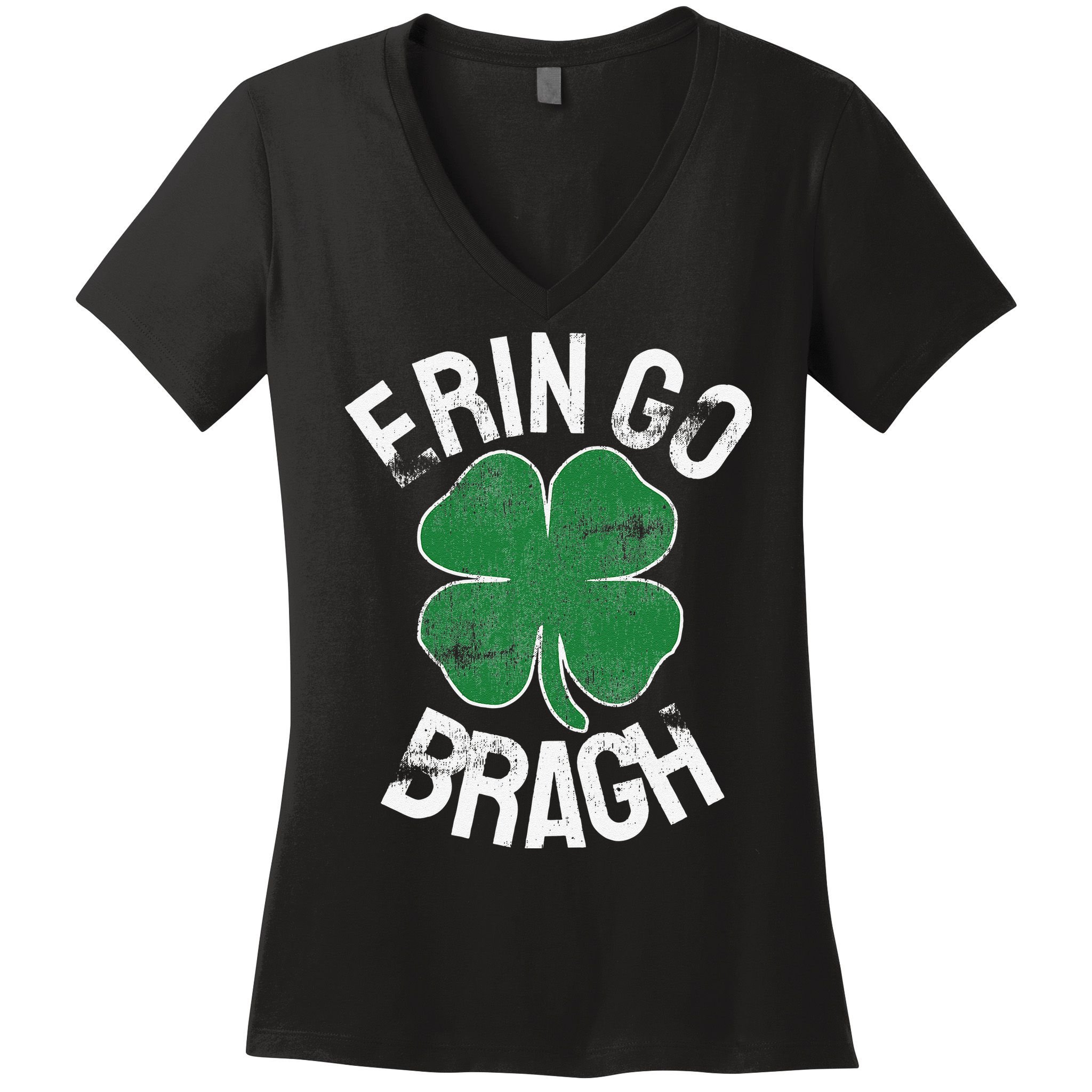 St. Patrick's Day Shamrock Erin Go Bragh Irish Saint Paddy's Women's V-Neck T-Shirt