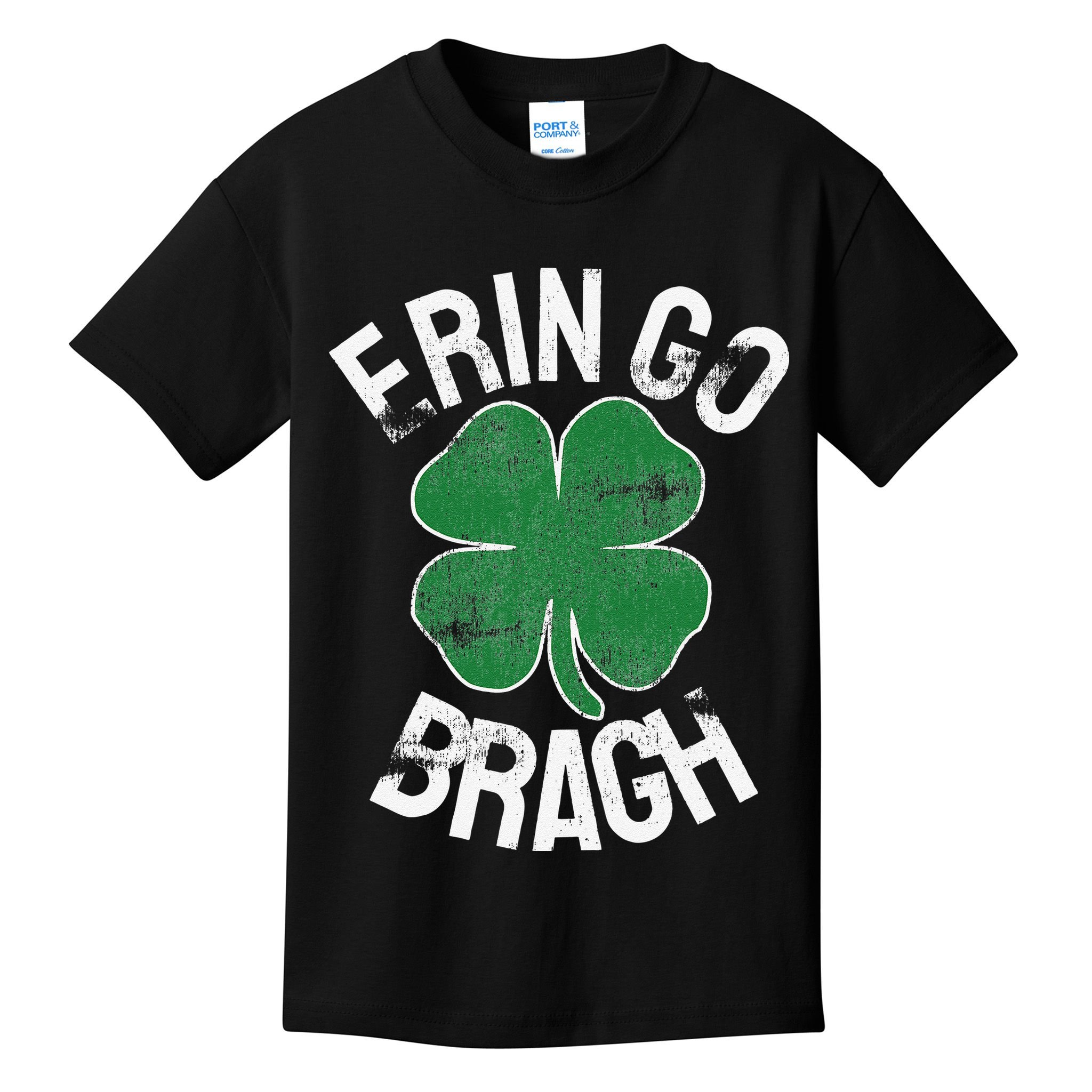 St. Patrick's Day Shamrock Erin Go Bragh Irish Saint Paddy's Kids T-Shirt