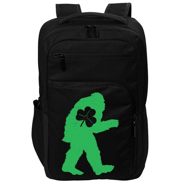 St Patricks Day Bigfoot Irish Sasquatch Saint Paddy's Impact Tech Backpack
