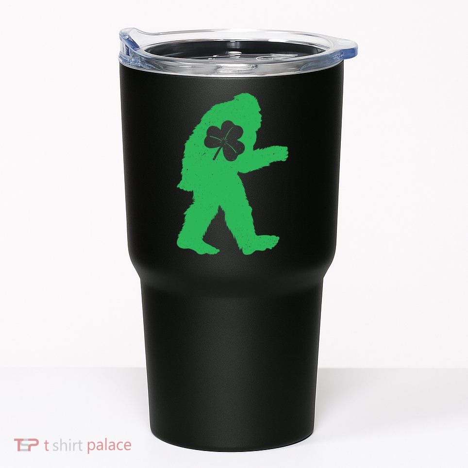St Patricks Day Bigfoot Irish Sasquatch Saint Paddy's Tumbler
