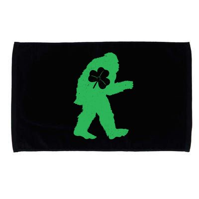St Patricks Day Bigfoot Irish Sasquatch Saint Paddy's Microfiber Hand Towel