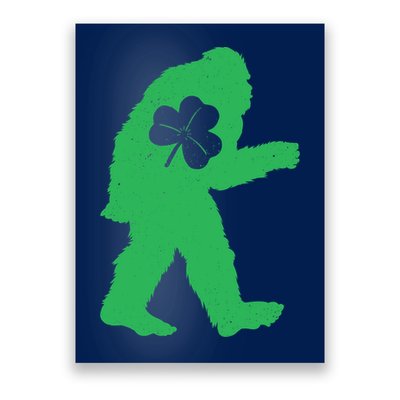 St Patricks Day Bigfoot Irish Sasquatch Saint Paddy's Poster