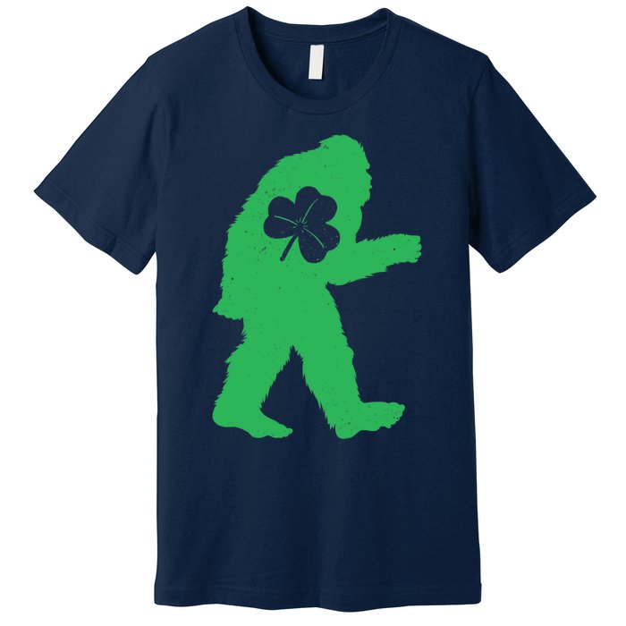 St Patricks Day Bigfoot Irish Sasquatch Saint Paddy's Premium T-Shirt