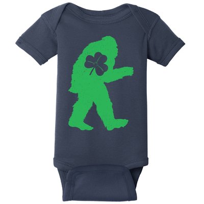 St Patricks Day Bigfoot Irish Sasquatch Saint Paddy's Baby Bodysuit