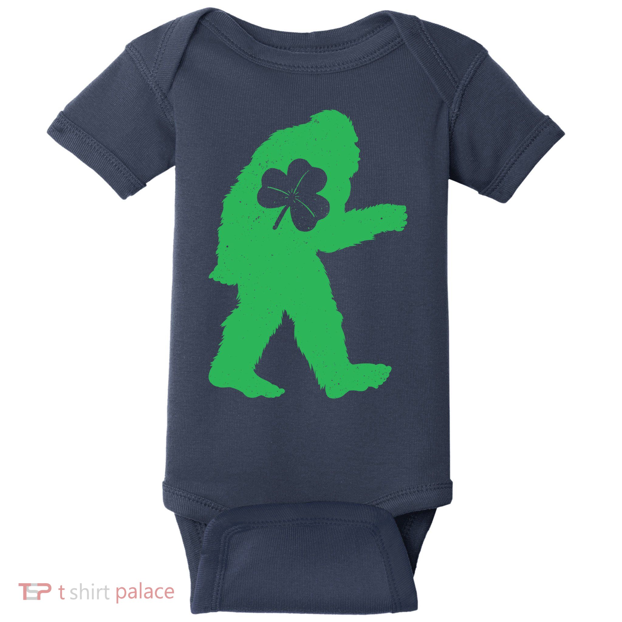 St Patricks Day Bigfoot Irish Sasquatch Saint Paddy's Baby Bodysuit