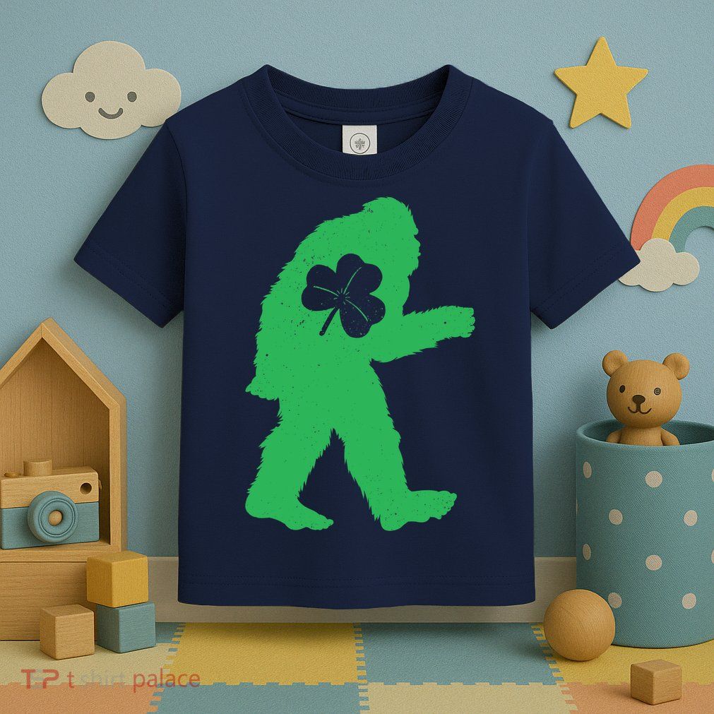St Patricks Day Bigfoot Irish Sasquatch Saint Paddy's Toddler T-Shirt