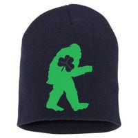 St Patricks Day Bigfoot Irish Sasquatch Saint Paddy's Short Acrylic Beanie