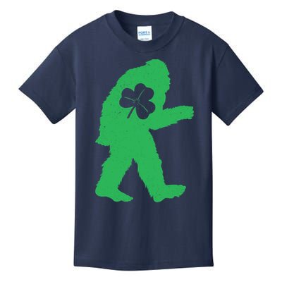 St Patricks Day Bigfoot Irish Sasquatch Saint Paddy's Kids T-Shirt