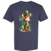 St Patrick's Day Irish Funny Giraffe Saint Patrick's Day Garment-Dyed Heavyweight T-Shirt