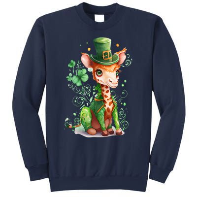 St Patrick's Day Irish Funny Giraffe Saint Patrick's Day Sweatshirt