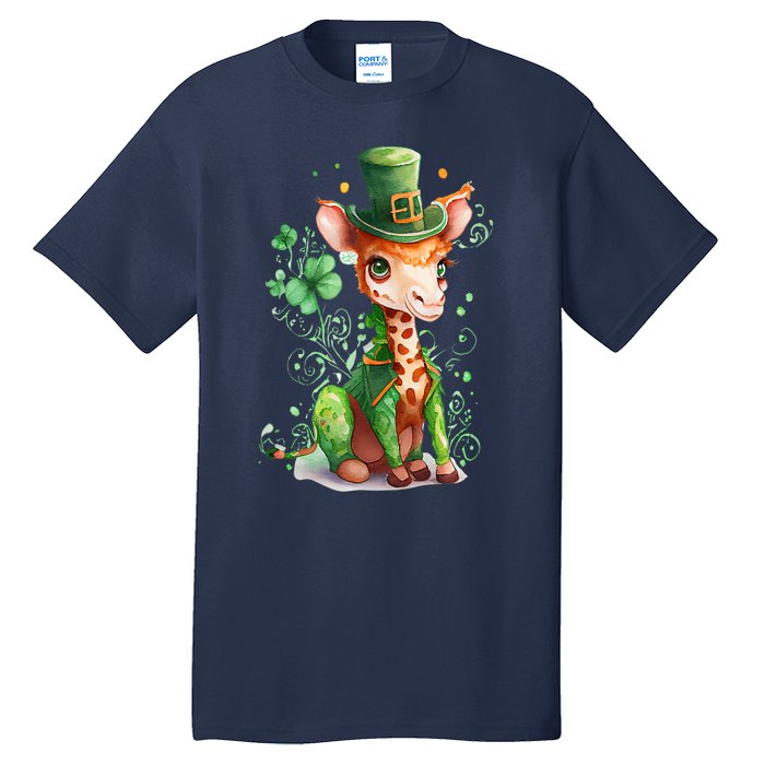 St Patrick's Day Irish Funny Giraffe Saint Patrick's Day Tall T-Shirt