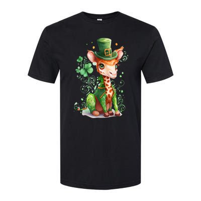 St Patrick's Day Irish Funny Giraffe Saint Patrick's Day Softstyle CVC T-Shirt