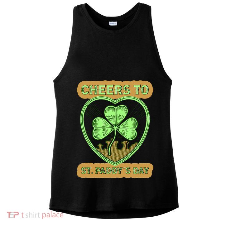 St Patricks Day Irishamerican Tradition Shamrock Gift Ladies PosiCharge Tri-Blend Wicking Tank