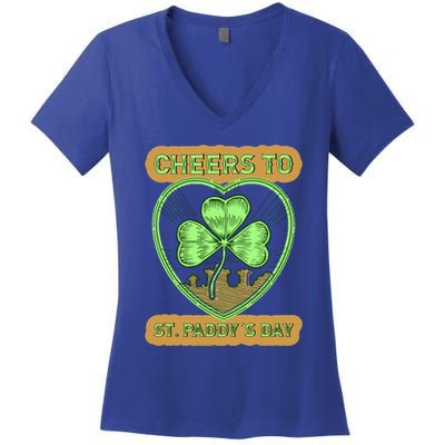 St Patricks Day Irishamerican Tradition Shamrock Gift Women's V-Neck T-Shirt