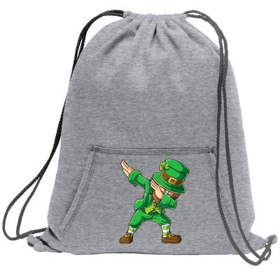 St Patricks Day Dabbing Leprechaun Boy Girl Dab Dance Sweatshirt Cinch Pack Bag