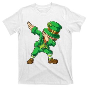 St Patricks Day Dabbing Leprechaun Boy Girl Dab Dance T-Shirt