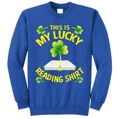 St Patricks Day Gift Lucky Reading Gift Sweatshirt