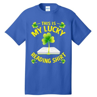 St Patricks Day Gift Lucky Reading Gift Tall T-Shirt