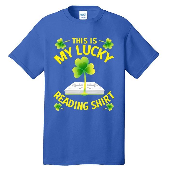 St Patricks Day Gift Lucky Reading Gift Tall T-Shirt