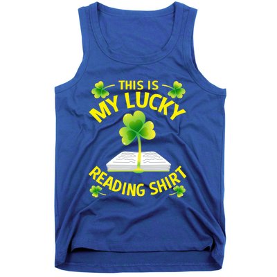 St Patricks Day Gift Lucky Reading Gift Tank Top