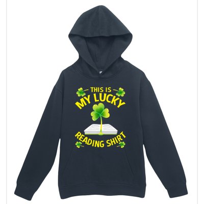 St Patricks Day Gift Lucky Reading Gift Urban Pullover Hoodie