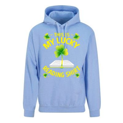 St Patricks Day Gift Lucky Reading Gift Unisex Surf Hoodie