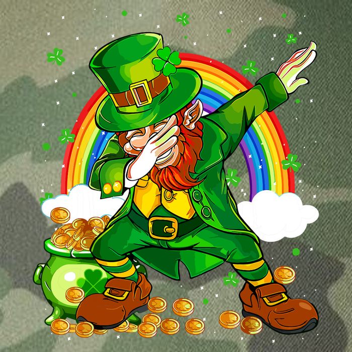 St Patricks Day Dabbing Leprechaun Boy Funny Dab Dance Legacy Tie Dye Trucker Hat