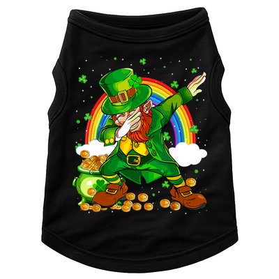 St Patricks Day Dabbing Leprechaun Boy Funny Dab Dance Doggie Tank
