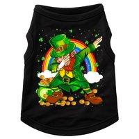 St Patricks Day Dabbing Leprechaun Boy Funny Dab Dance Doggie Tank