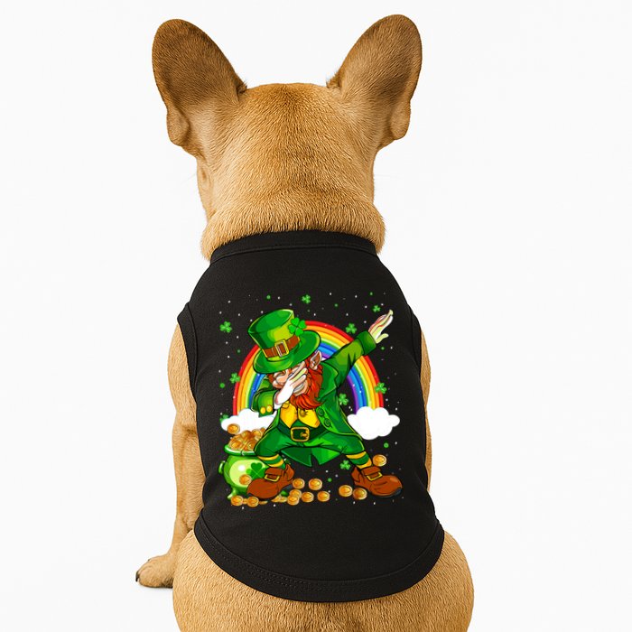 St Patricks Day Dabbing Leprechaun Boy Funny Dab Dance Doggie Tank