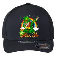St Patricks Day Dabbing Leprechaun Boy Funny Dab Dance Flexfit Unipanel Trucker Cap