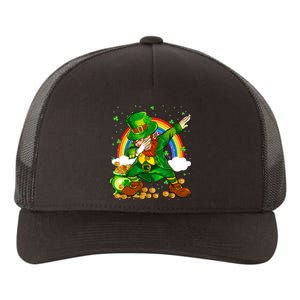 St Patricks Day Dabbing Leprechaun Boy Funny Dab Dance Yupoong Adult 5-Panel Trucker Hat