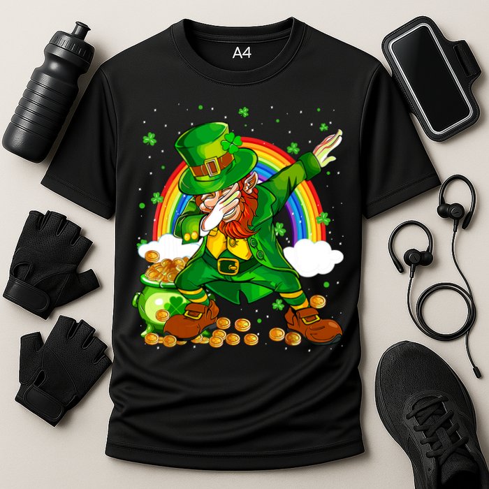 St Patricks Day Dabbing Leprechaun Boy Funny Dab Dance Performance Shirt