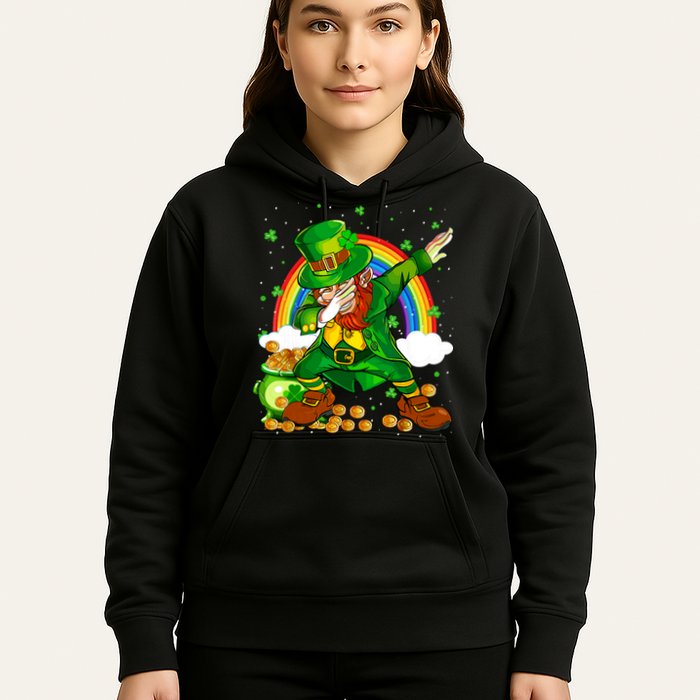 St Patricks Day Dabbing Leprechaun Boy Funny Dab Dance Hoodie