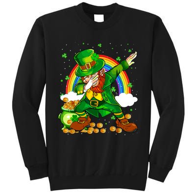 St Patricks Day Dabbing Leprechaun Boy Funny Dab Dance Sweatshirt