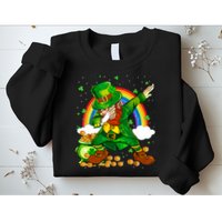 St Patricks Day Dabbing Leprechaun Boy Funny Dab Dance Sweatshirt