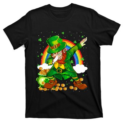 St Patricks Day Dabbing Leprechaun Boy Funny Dab Dance T-Shirt