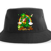 St Patricks Day Dabbing Leprechaun Boy Funny Dab Dance Sustainable Bucket Hat