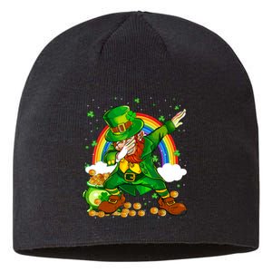 St Patricks Day Dabbing Leprechaun Boy Funny Dab Dance Sustainable Beanie