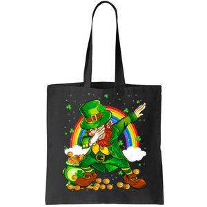 St Patricks Day Dabbing Leprechaun Boy Funny Dab Dance Tote Bag