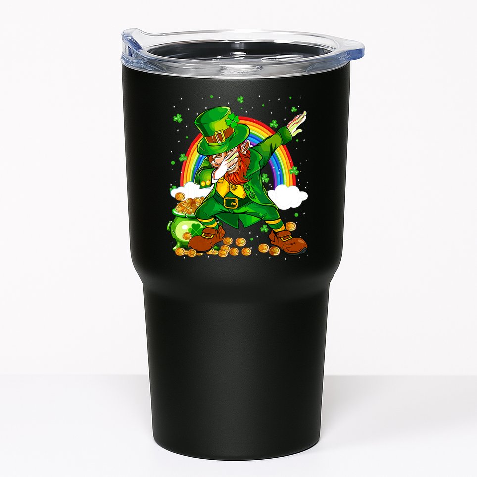 St Patricks Day Dabbing Leprechaun Boy Funny Dab Dance Tumbler