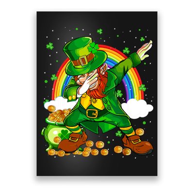 St Patricks Day Dabbing Leprechaun Boy Funny Dab Dance Poster