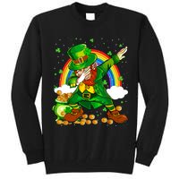 St Patricks Day Dabbing Leprechaun Boy Funny Dab Dance Tall Sweatshirt