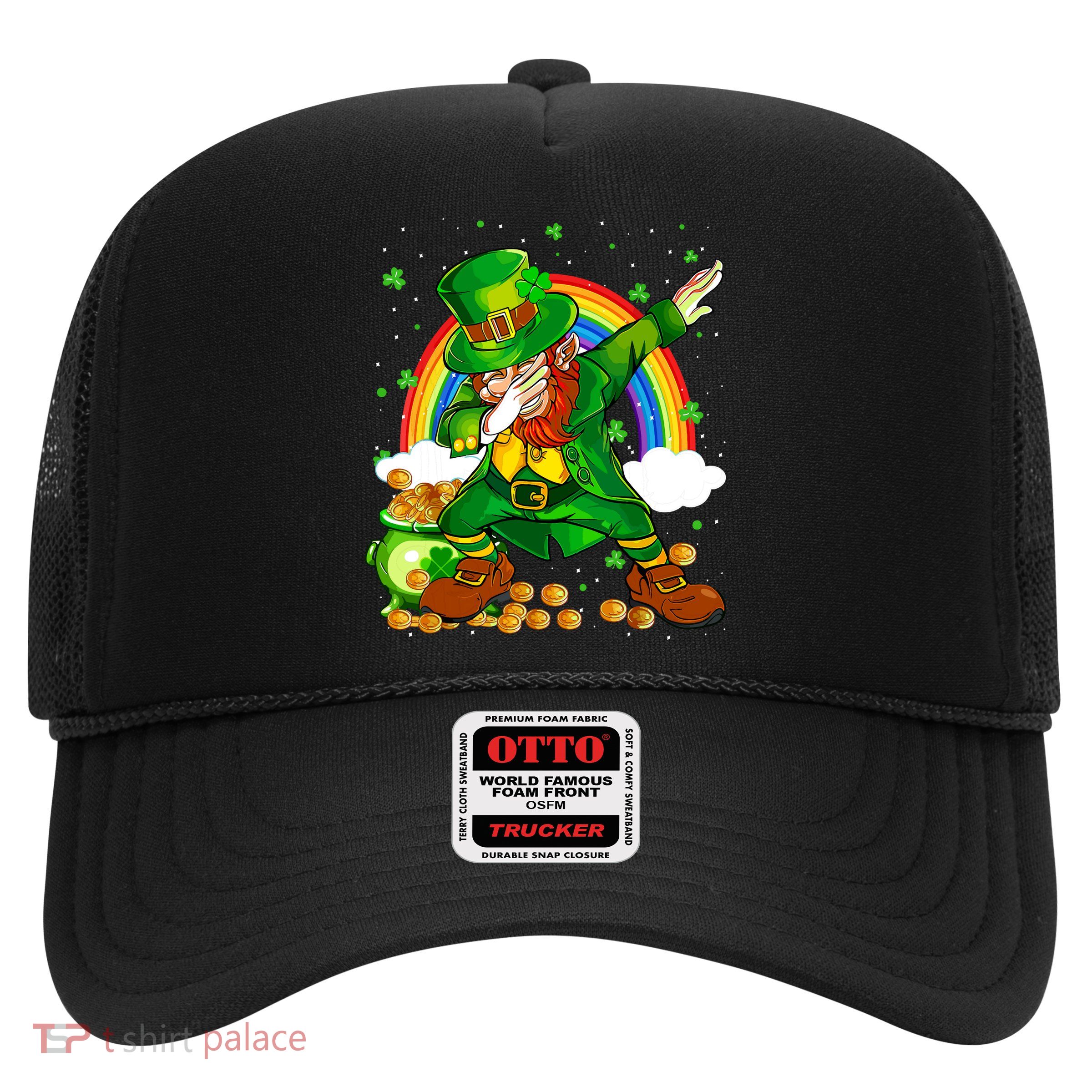 St Patricks Day Dabbing Leprechaun Boy Funny Dab Dance Trucker Hat