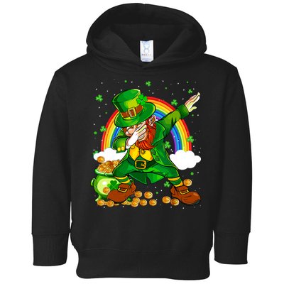 St Patricks Day Dabbing Leprechaun Boy Funny Dab Dance Toddler Hoodie