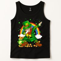St Patricks Day Dabbing Leprechaun Boy Funny Dab Dance Tank Top