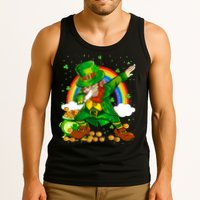 St Patricks Day Dabbing Leprechaun Boy Funny Dab Dance Tank Top