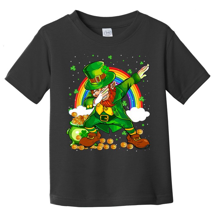St Patricks Day Dabbing Leprechaun Boy Funny Dab Dance Toddler T-Shirt